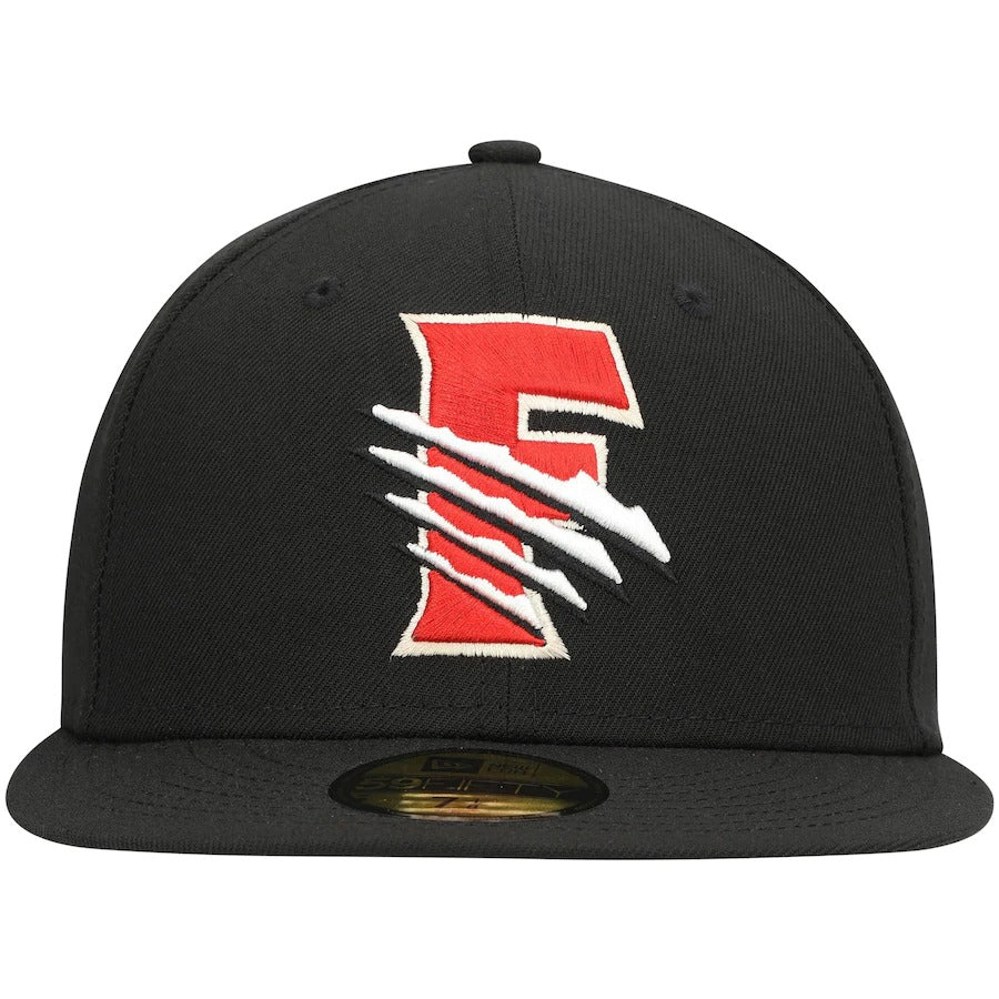 New Era Fresno Grizzlies Black Authentic Collection Road 59FIFTY Fitted Hat