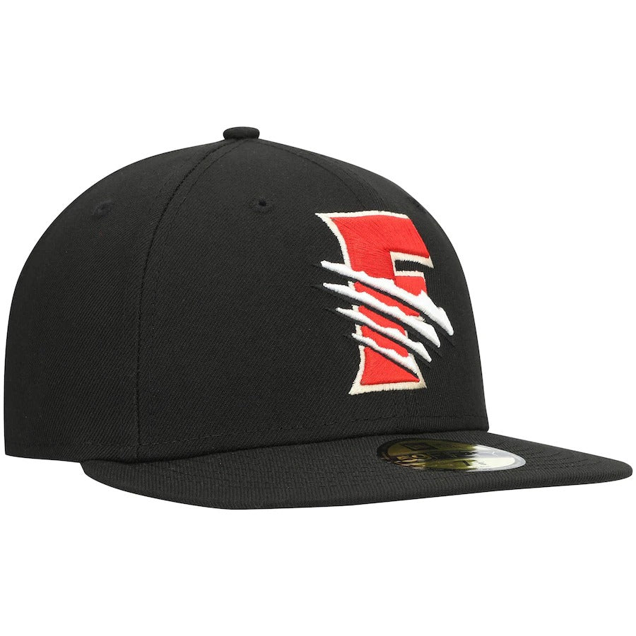 New Era Fresno Grizzlies Black Authentic Collection Road 59FIFTY Fitted Hat