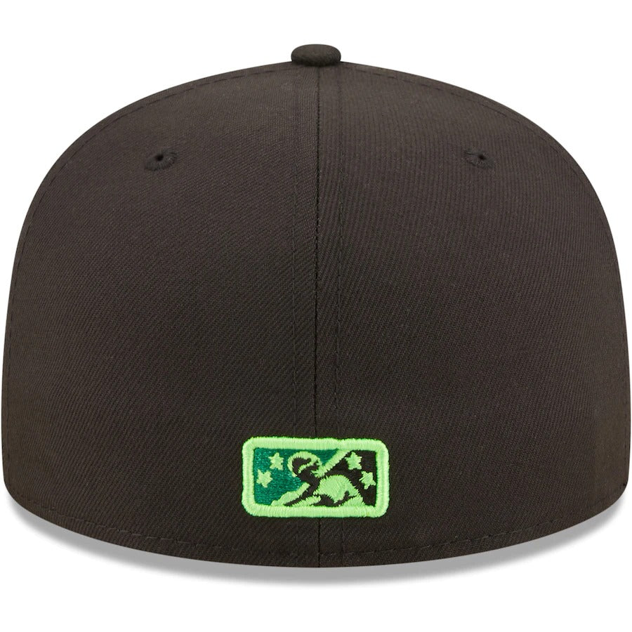 New Era Eugene Emeralds Black Authentic Collection 59FIFTY Fitted Hat