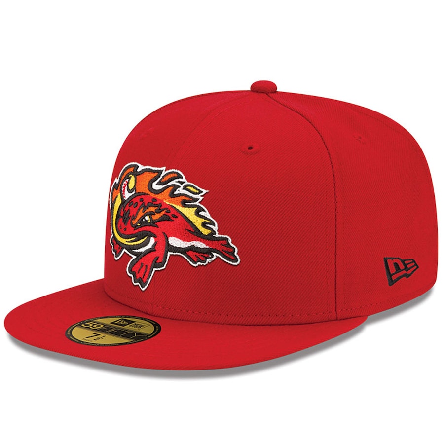 New Era Florida Fire Frogs Red Home Authentic Collection On-Field 59FIFTY Fitted Hat