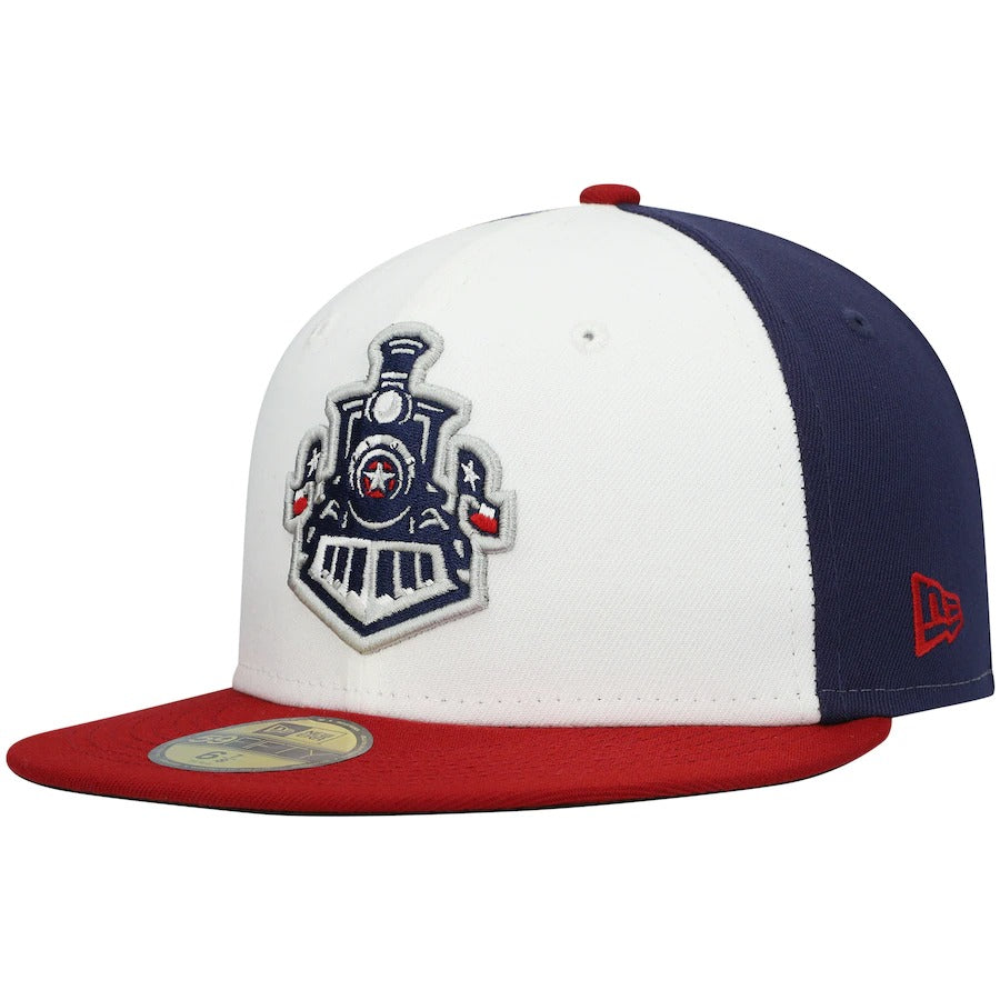New Era Round Rock Express White/Navy Authentic Collection Team Alternate 59FIFTY Fitted Hat