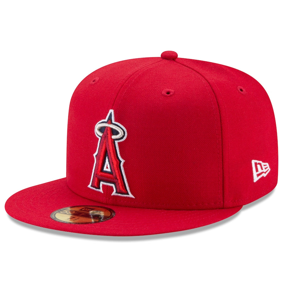 New Era Red Los Angeles Angels Game Authentic Collection On-Field 59FIFTY Fitted Hat