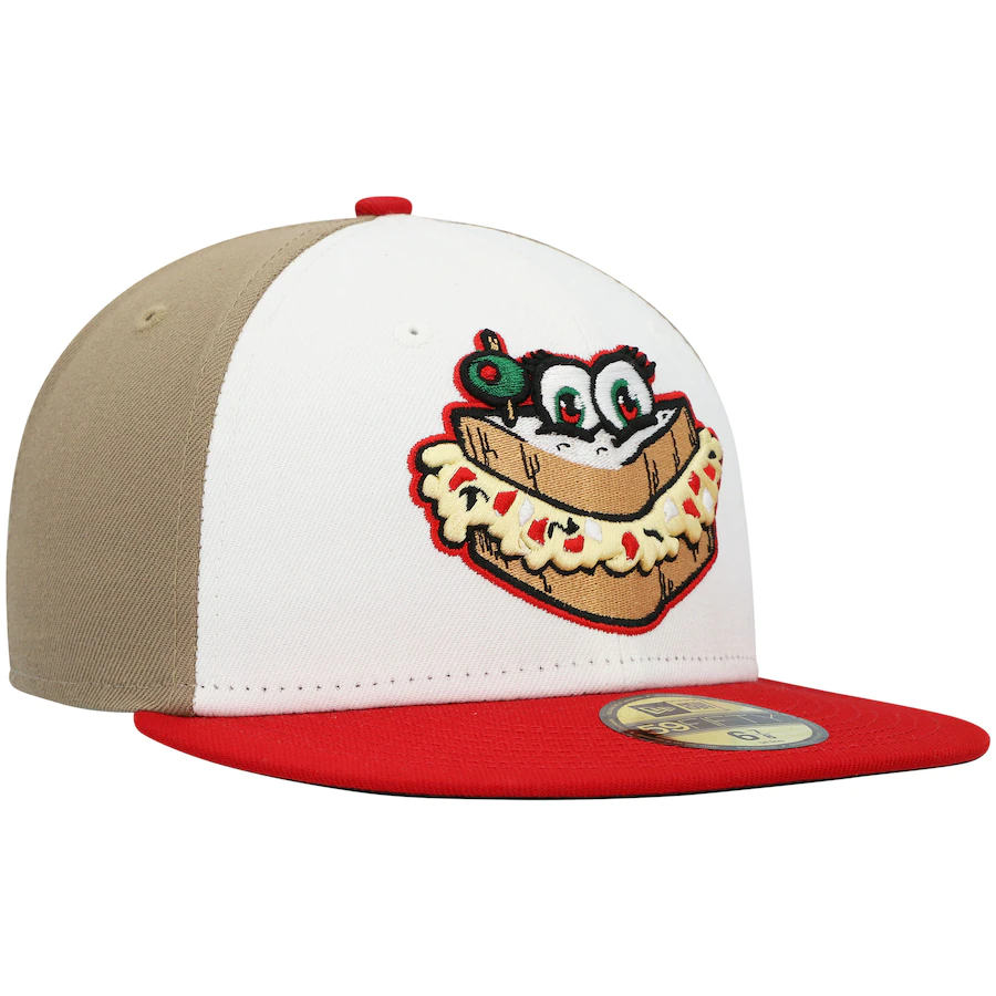 New Era Augusta GreenJackets White/Red/Tan Theme Night 59FIFTY Fitted Hat