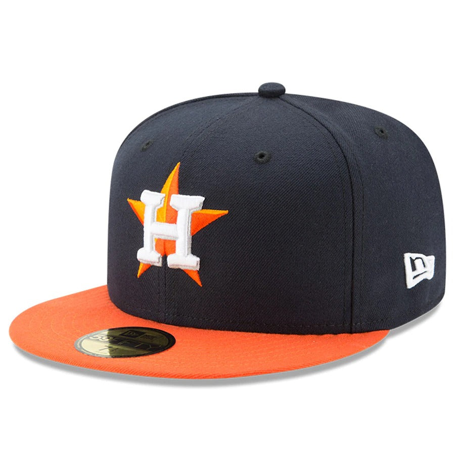 New Era Houston Astros Navy/Orange 2021 World Series Bound Road Sidepatch 59FIFTY Fitted Hat
