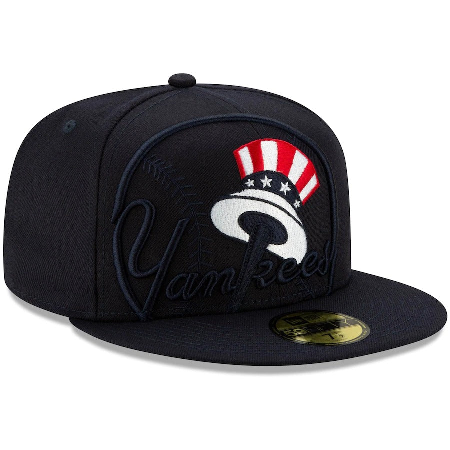 New Era New York Yankees Navy Logo Elements 59FIFTY Fitted Hat
