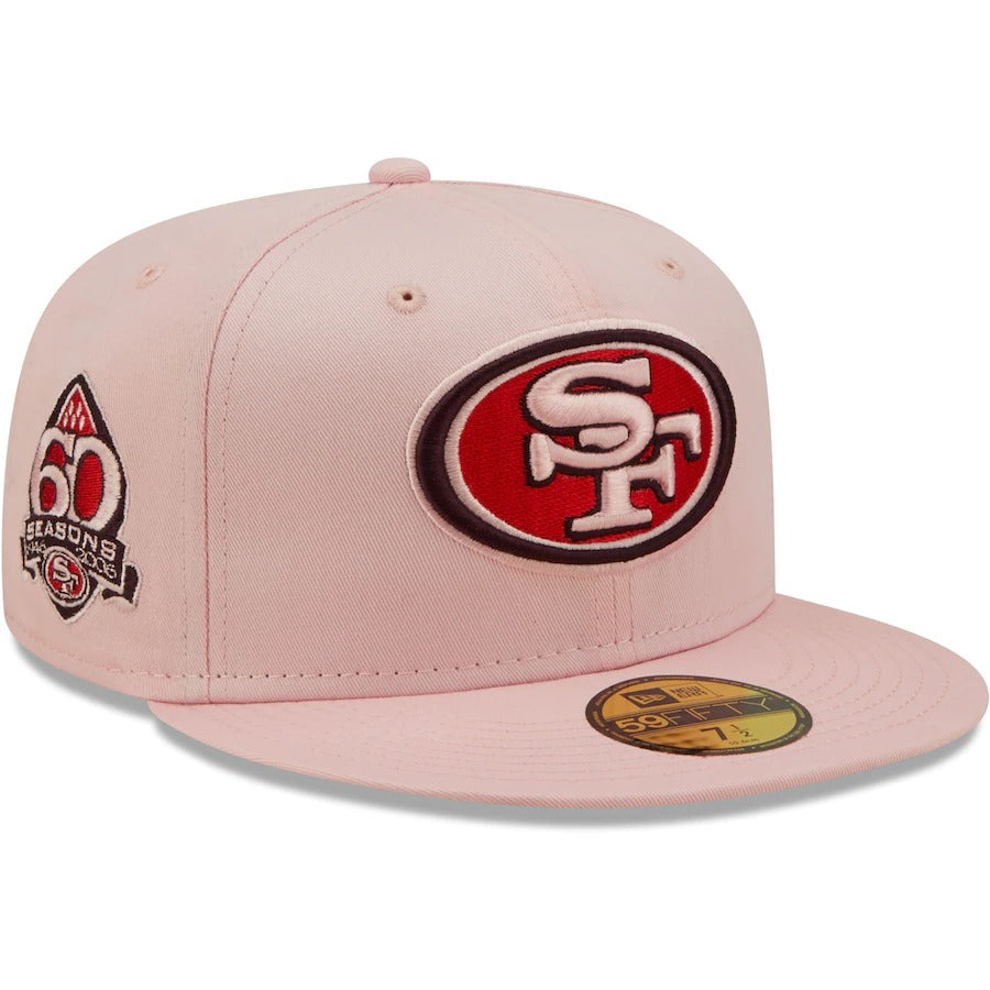 New Era San Francisco 49ers Pink 60 Seasons The Pastels 59FIFTY Fitted Hat