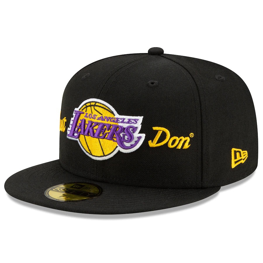 New Era x Just Don Los Angeles Lakers Black 59FIFTY Fitted Hat
