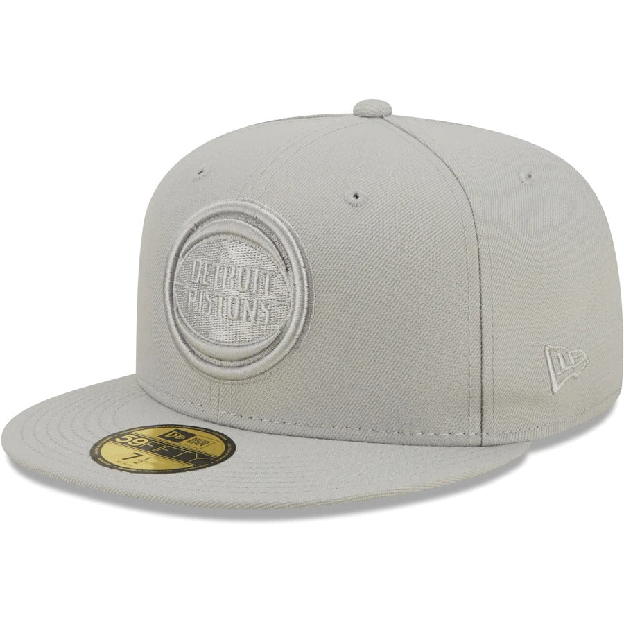 New Era Detroit Pistons Gray Logo Color Pack 59FIFTY Fitted Hat