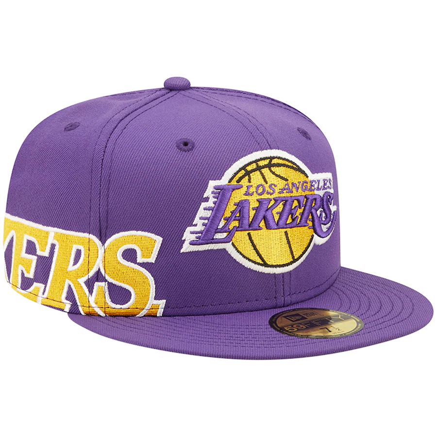New Era Los Angeles Lakers Purple Side Split 59FIFTY Fitted Hat