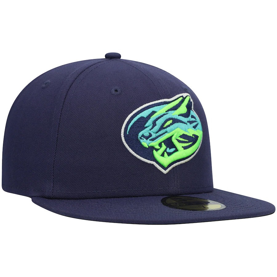 New Era Lynchburg Hillcats Navy Authentic Collection Team Home 59FIFTY Fitted Hat