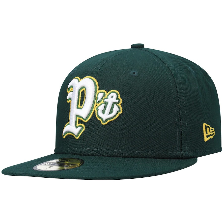 New Era Stockton Ports Green Authentic Collection Team Alternate 59FIFTY Fitted Hat