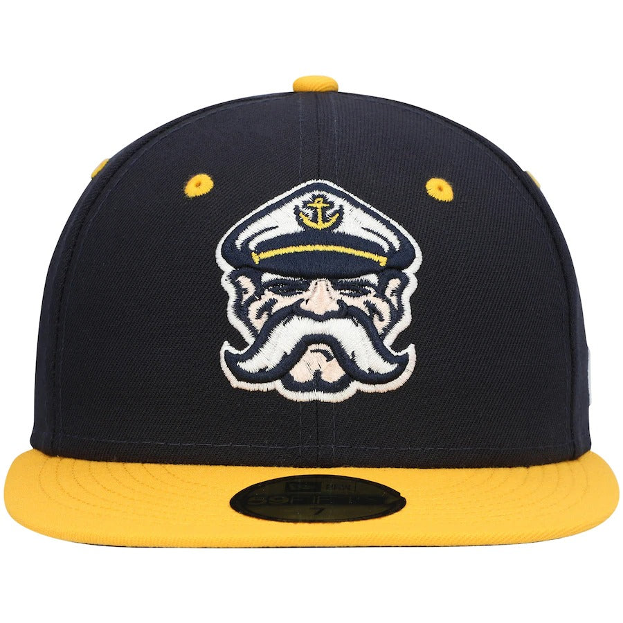 New Era Lake County Captains Navy Authentic Collection Team Alternate 59FIFTY Fitted Hat