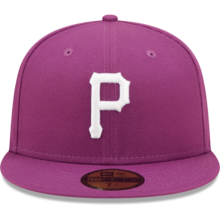 New Era Pittsburgh Pirates Grape Purple Logo 59FIFTY Fitted Hat