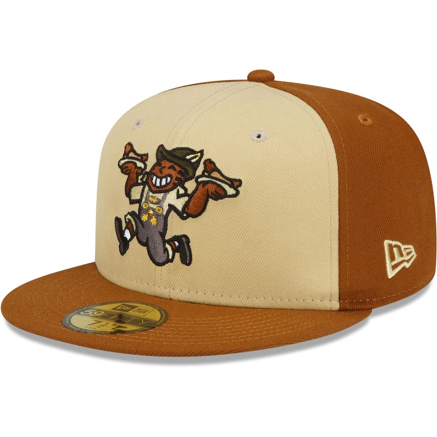 New Era Wisconsin Timber Rattlers Brown/Natural Theme Night 59FIFTY Fitted Hat