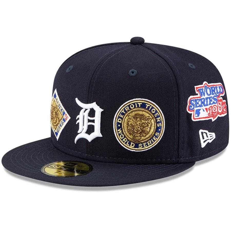New Era Detroit Tigers Navy 4x World Series Champions 59FIFTY Fitted Hat