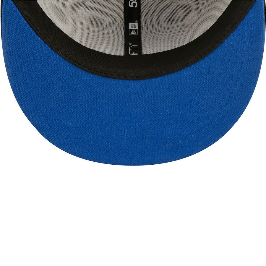 New Era Chicago Cubs 2016 World Series Win Gray/Black Blue Undervisor 2022 59FIFTY Fitted Hat