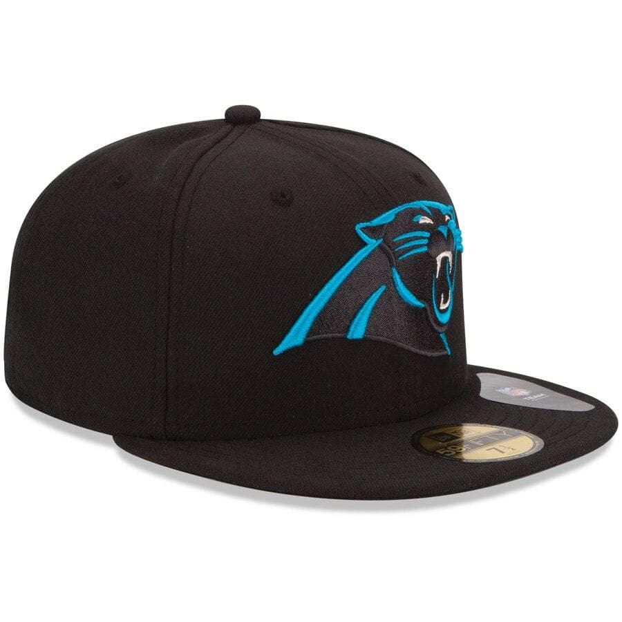 New Era Carolina Panthers Black 59FIFTY Fitted Hat