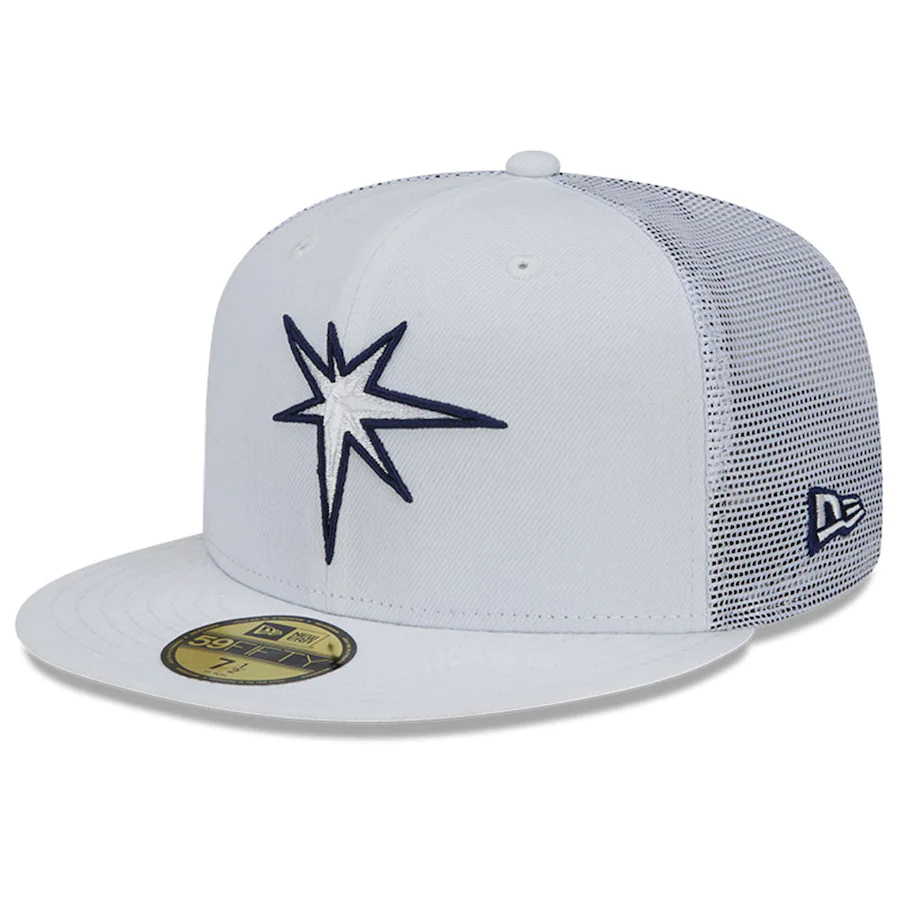 New Era Tampa Bay Rays White 2022 Batting Practice 59FIFTY Fitted Hat