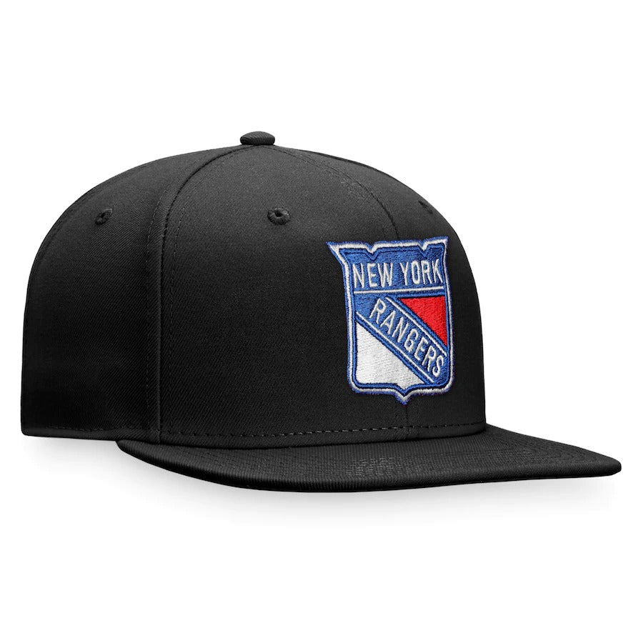Fanatics Branded Black New York Rangers Core Primary Logo Fitted Hat