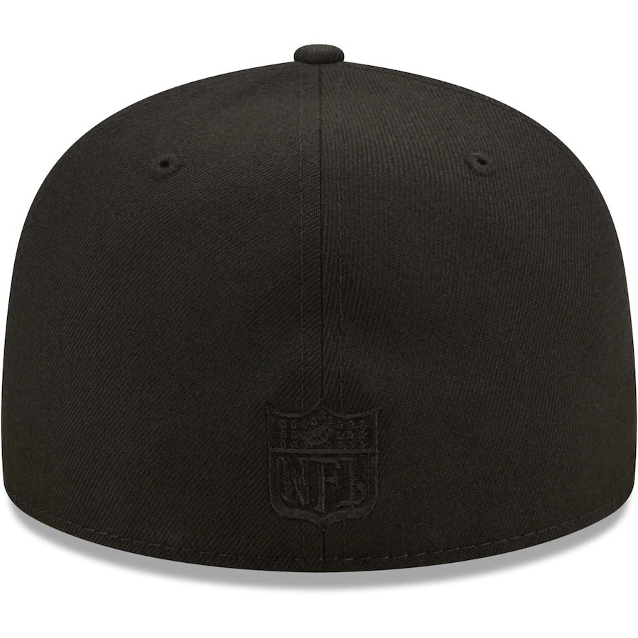 New Era Buffalo Bills Black on Black Alternate Logo 59FIFTY Fitted Hat
