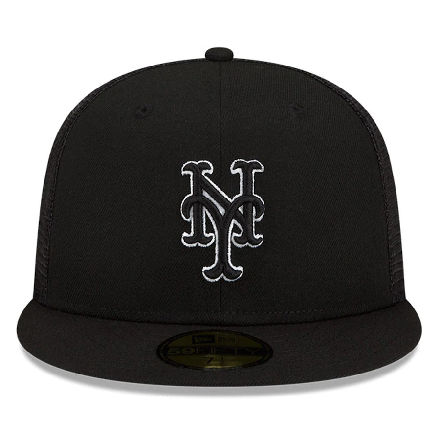 New Era New York Mets Black 2022 Batting Practice 59FIFTY Fitted Hat