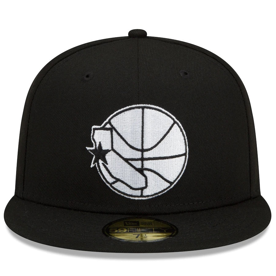 New Era Golden State Warriors Black/White 2021/22 City Edition Alternate 59FIFTY Fitted Hat