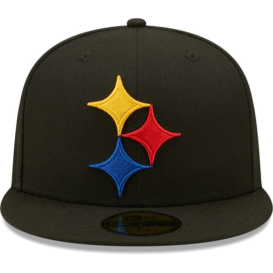 New Era Pittsburgh Steelers Black Elemental 59FIFTY Fitted Hat