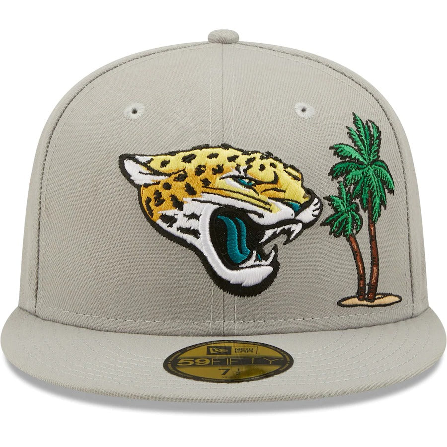 New Era Jacksonville Jaguars Gray City Describe 59FIFTY Fitted Hat