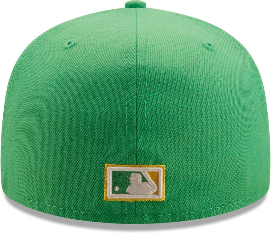 New Era Houston Astros Kelly Green 1968 All-Star Game Side Patch Yellow Undervisor 59FIFTY Fitted Hat