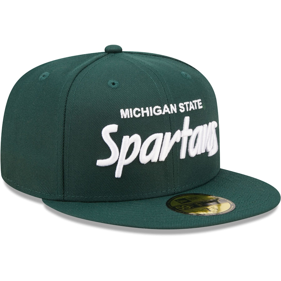 New Era Michigan State Spartans Green Griswold 59FIFTY Fitted Hat