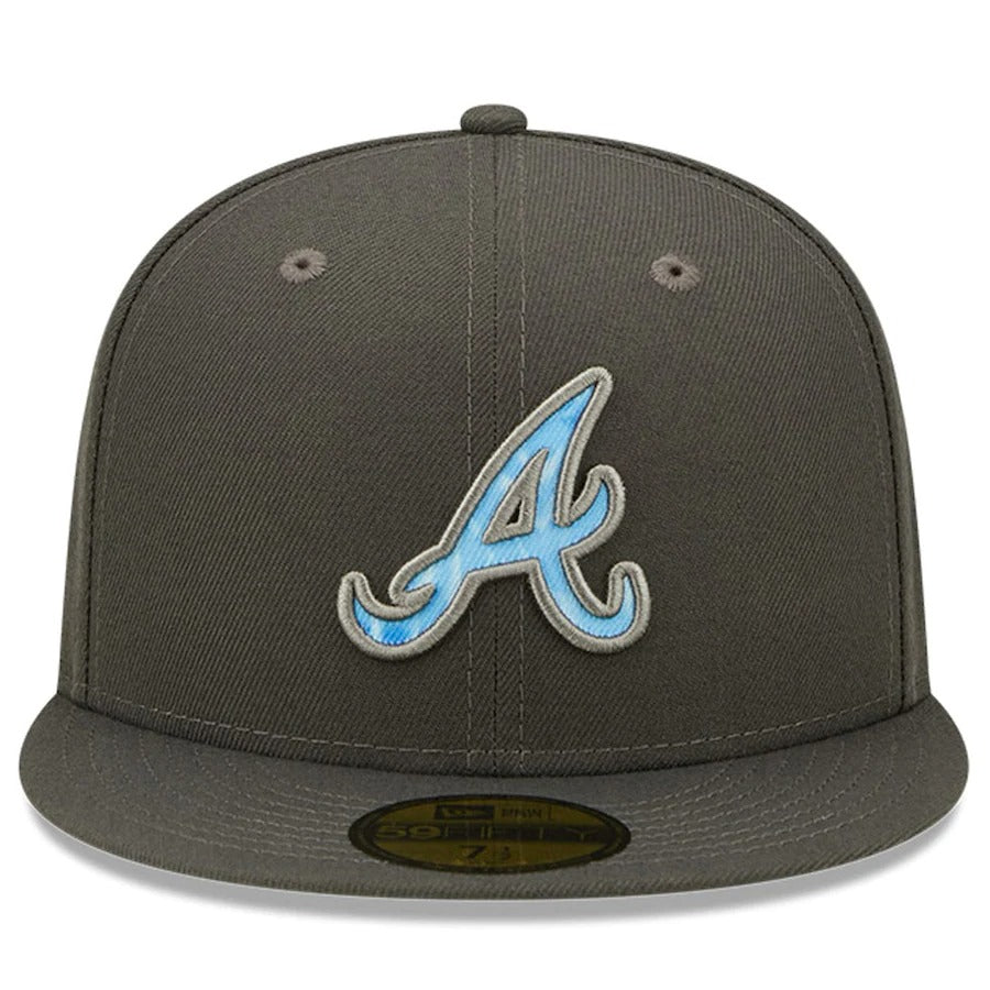 New Era Atlanta Braves Graphite 2022 Father's Day On-Field 59FIFTY Fitted Hat