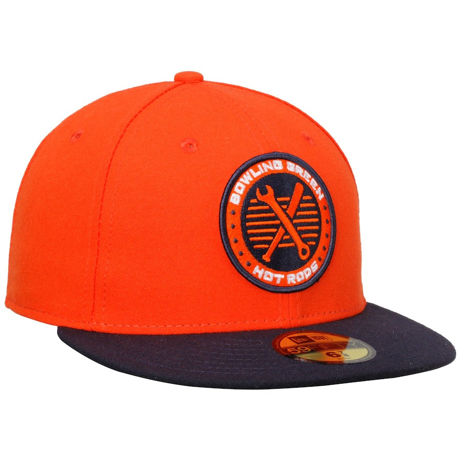 New Era Orange/Navy Bowling Green Hot Rods 2016 Authentic Collection On-Field 59FIFTY Fitted Hat