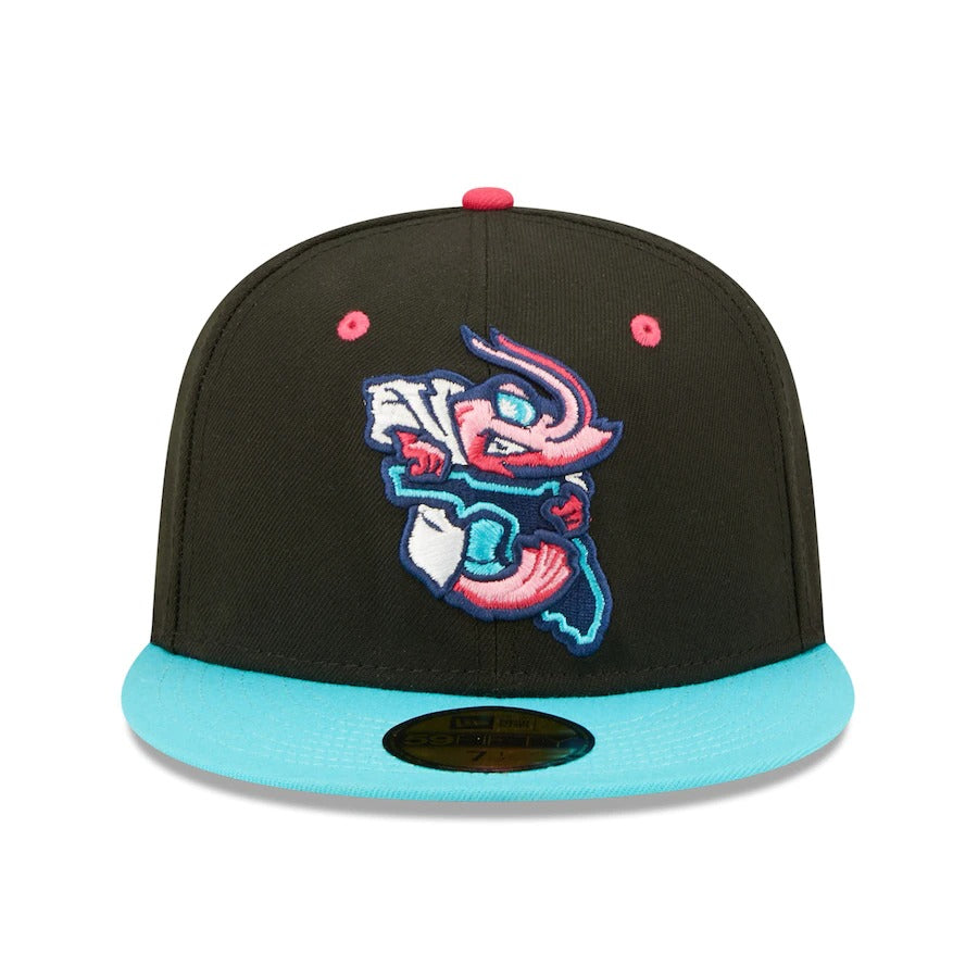 New Era Jacksonville Jumbo Shrimp Black Theme Night 59FIFTY Fitted Hat