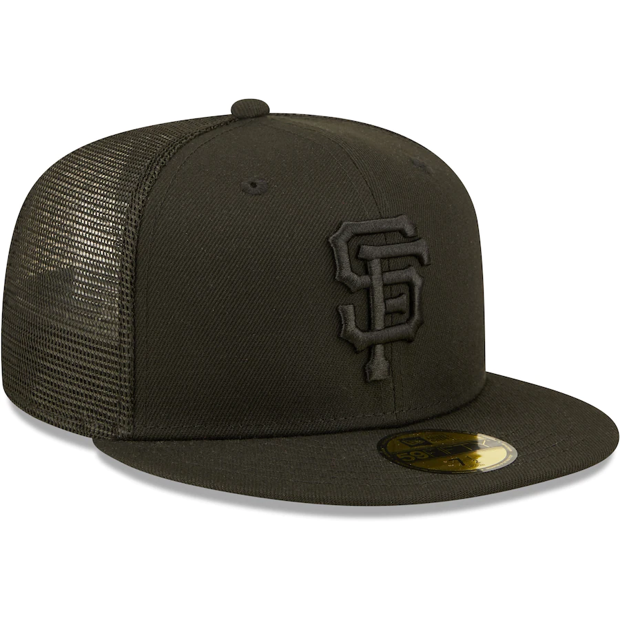 New Era San Francisco Giants Blackout Trucker 59FIFTY Fitted Hat