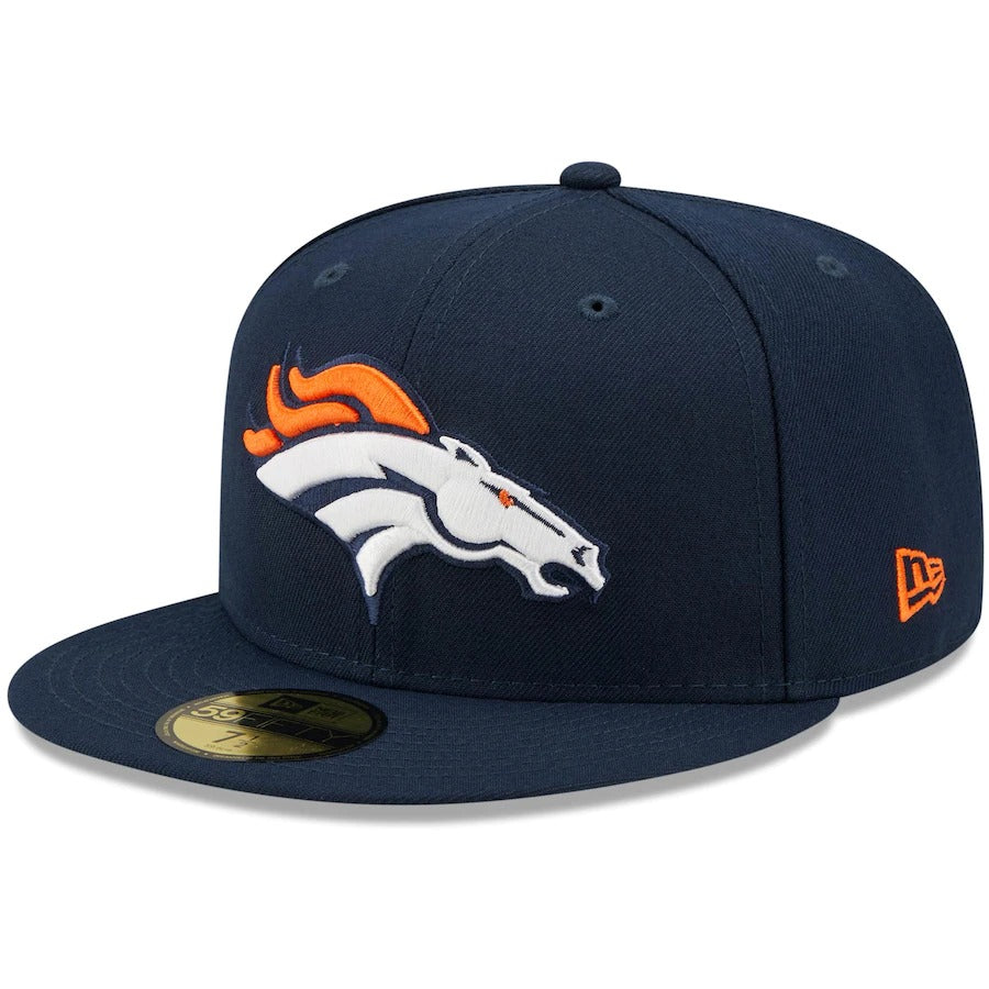 New Era Navy Denver Broncos Field Patch 59FIFTY Fitted Hat