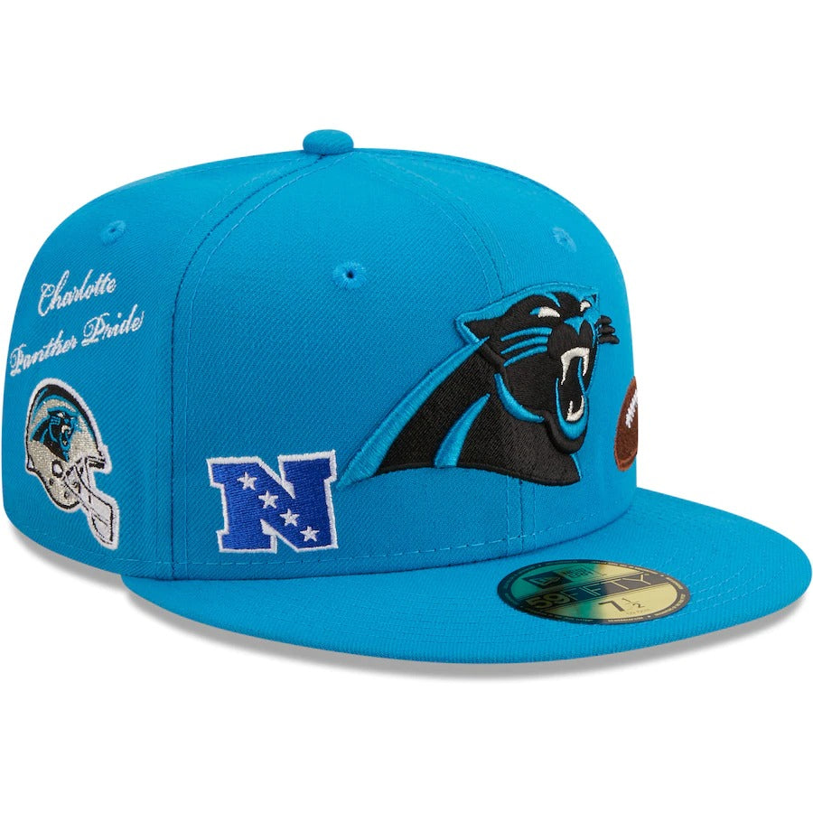 New Era Blue Carolina Panthers Team Local 59FIFTY Fitted Hat