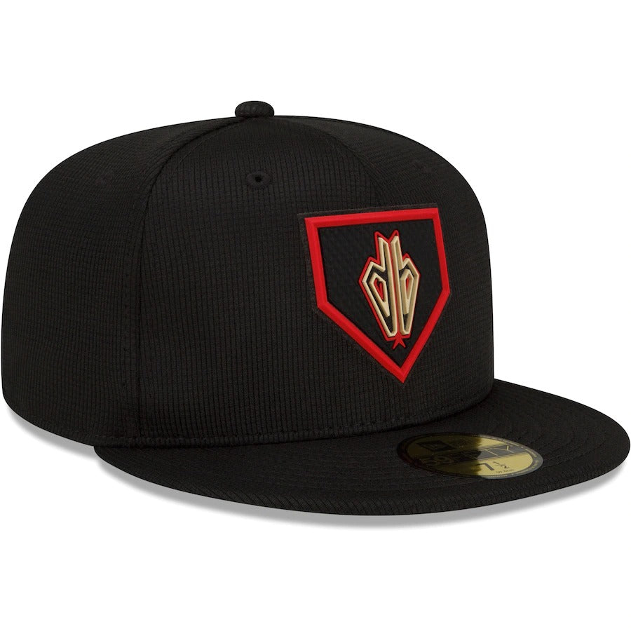 New Era Arizona Diamondbacks Black/Red 2022 Clubhouse 59FIFTY Fitted Hat