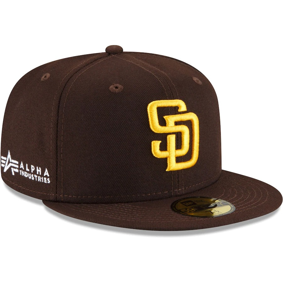 New Era x Alpha Industries San Diego Padres Brown 59FIFTY Fitted Hat