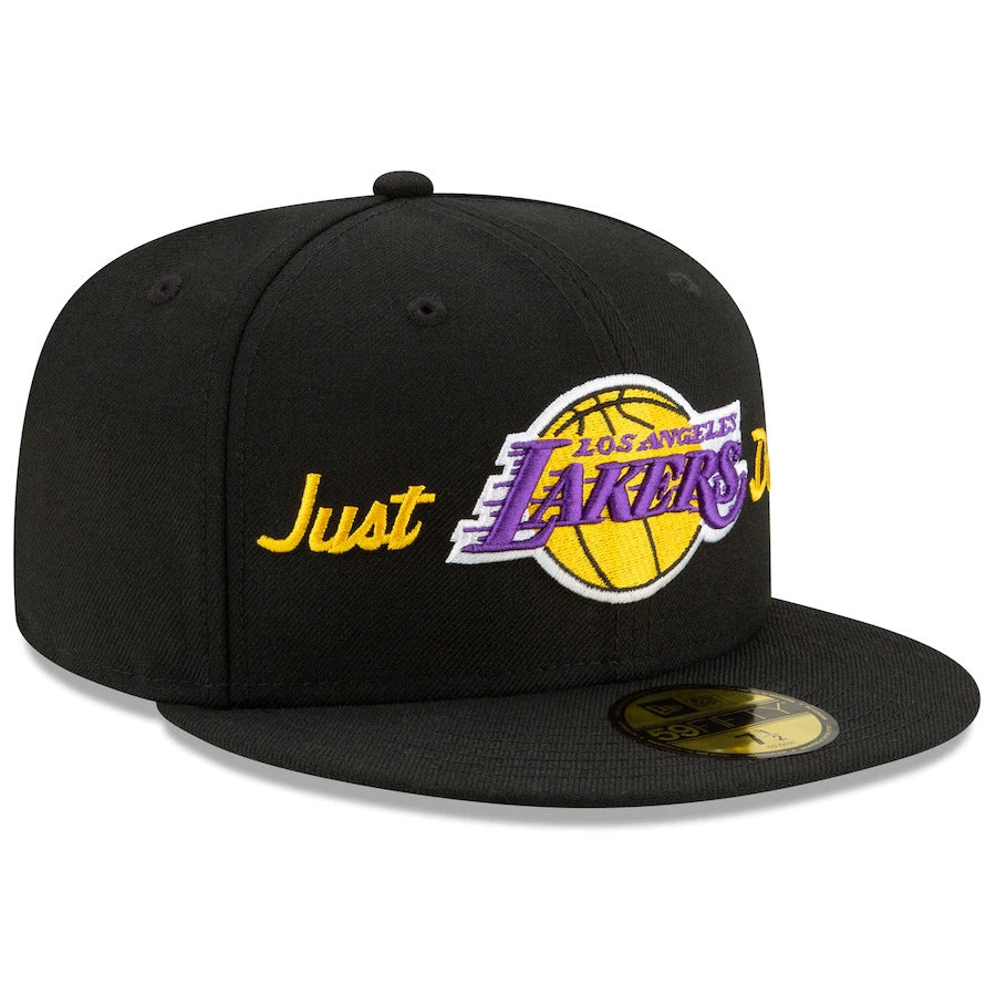 New Era x Just Don Los Angeles Lakers Black 59FIFTY Fitted Hat