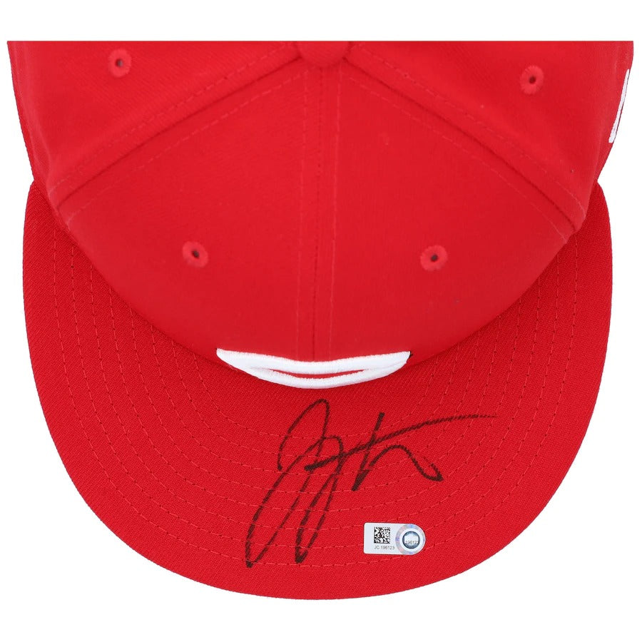 New Era Joey Votto Cincinnati Reds Fanatics Authentic Autographed 59FIFTY Fitted Hat