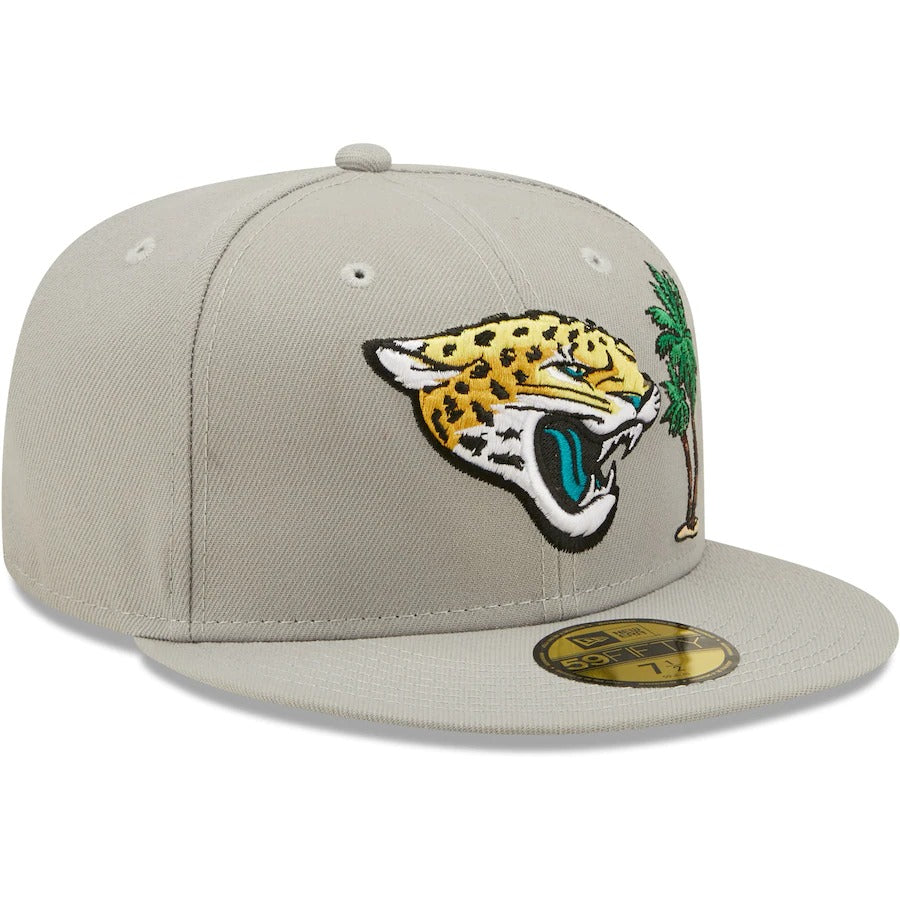 New Era Jacksonville Jaguars Gray City Describe 59FIFTY Fitted Hat