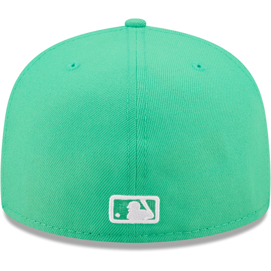 New Era Tampa Bay Rays Island Green Logo White 59FIFTY Fitted Hat