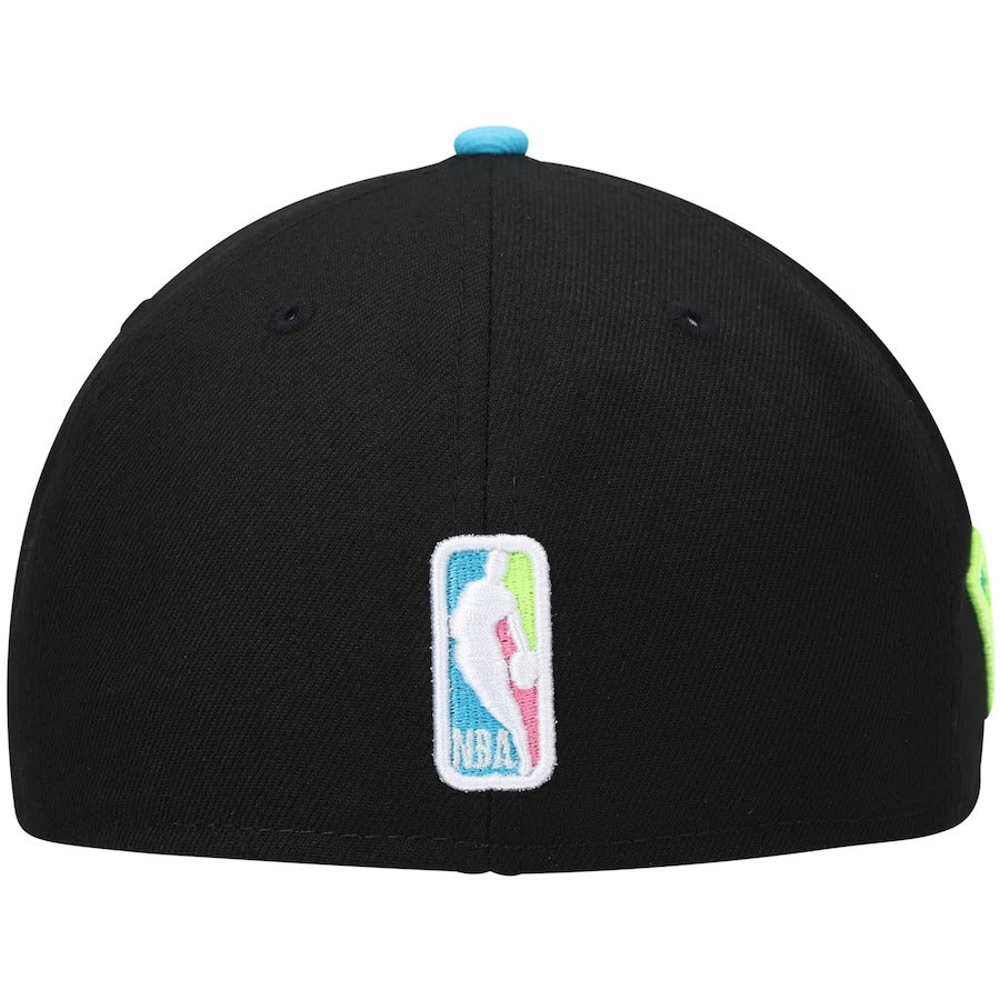New Era Los Angeles Lakers Black/Teal Vice City 59FIFTY Fitted Hat
