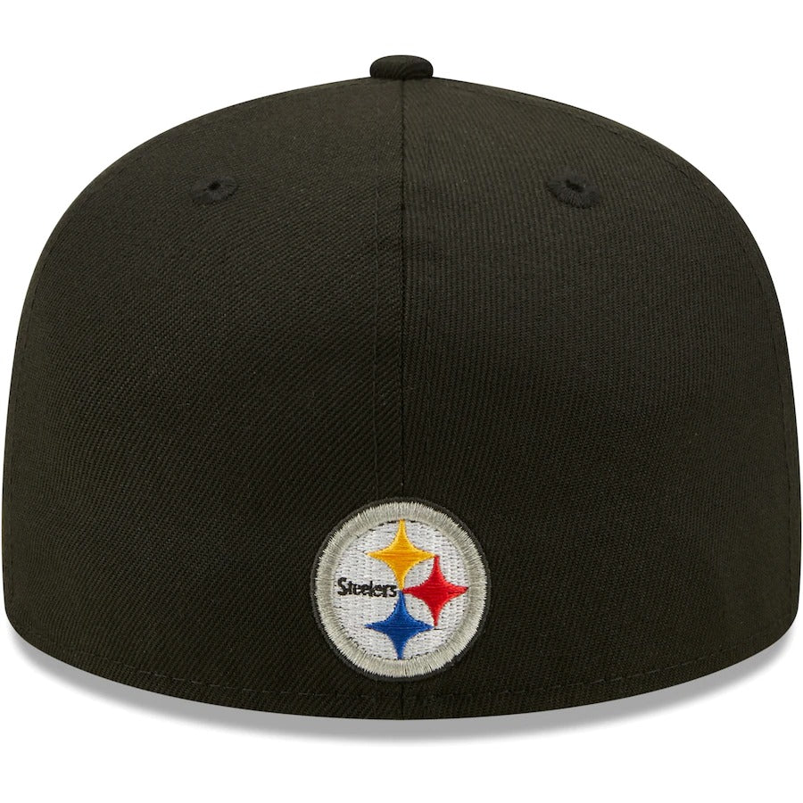 New Era Pittsburgh Steelers Black Elemental 59FIFTY Fitted Hat