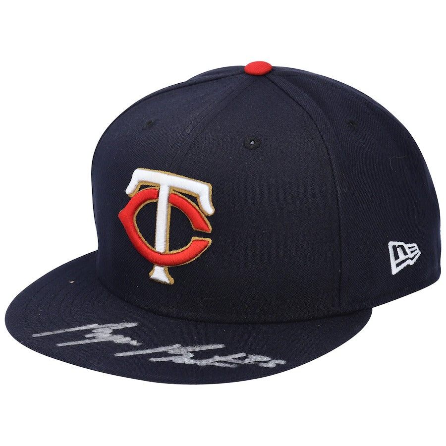 New Era Byron Buxton Minnesota Twins Autographed 59FIFTY Fitted Hat