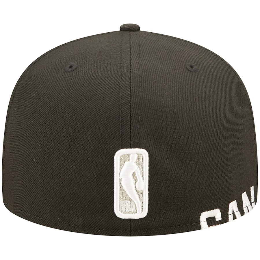 New Era San Antonio Spurs Black Side Split 59FIFTY Fitted Hat