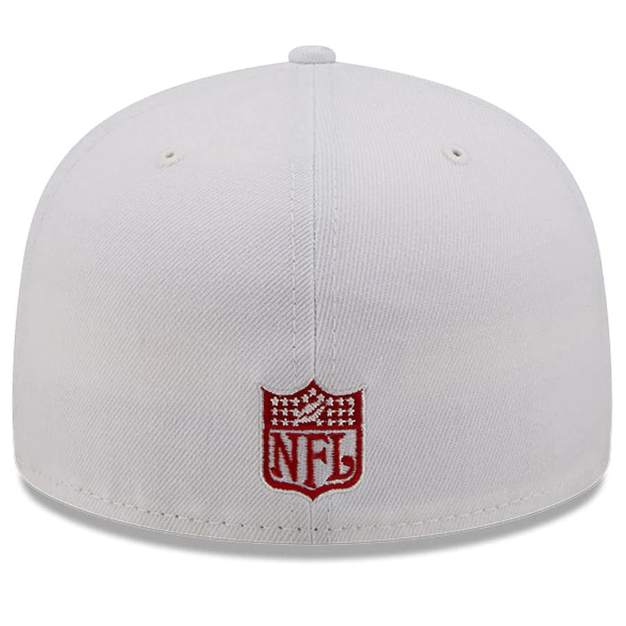 New Era San Francisco 49ers White 75th Anniversary Side Patch 59FIFTY Fitted Hat