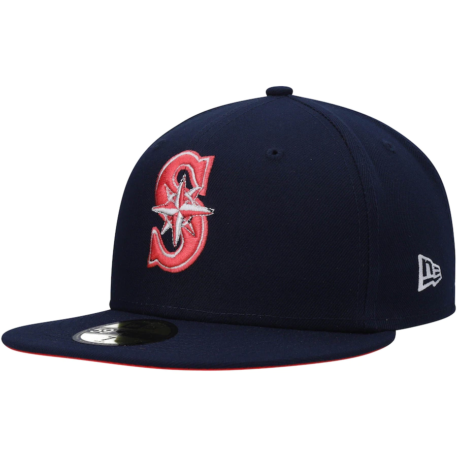 New Era Seattle Mariners Navy 40th Anniversary Lava Undervisor 59FIFTY Fitted Hat