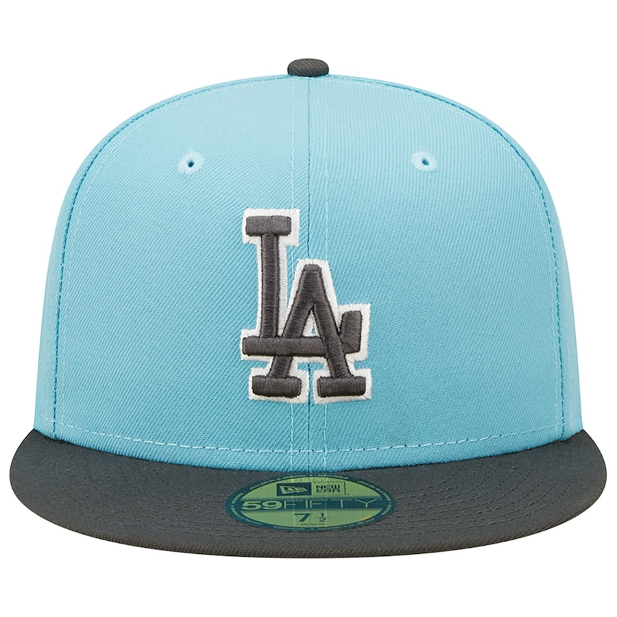 New Era Light Blue/Charcoal Los Angeles Dodgers Two-Tone Color Pack 59FIFTY Fitted Hat