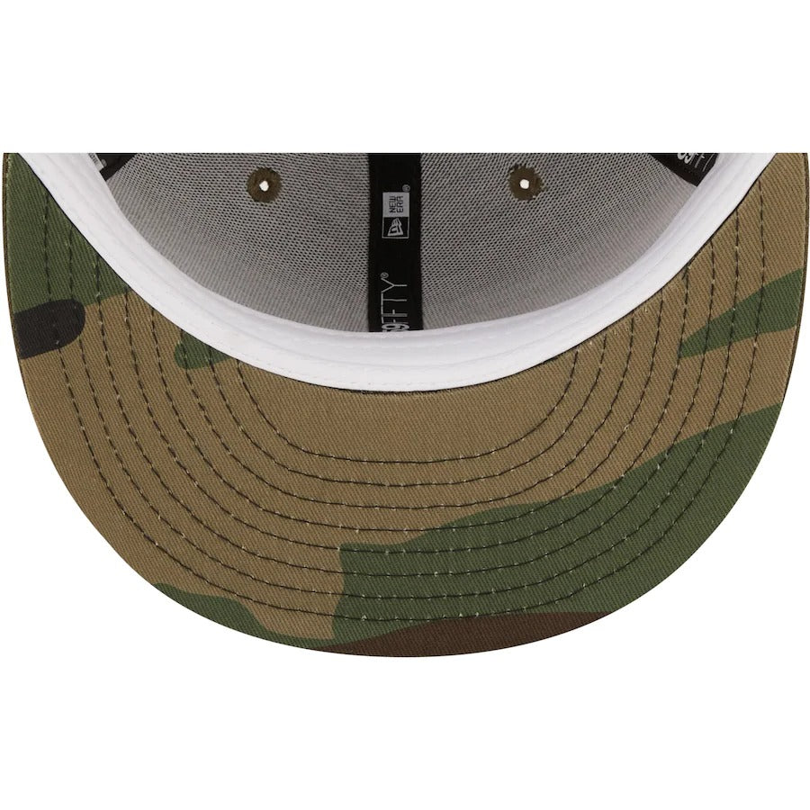 New Era Indianapolis Colts Olive Super Bowl XLI Camo Undervisor 59FIFTY Fitted Hat